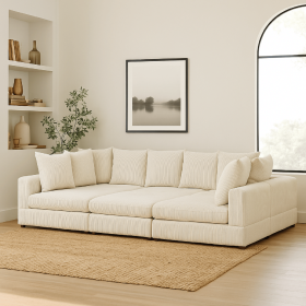 Haven 6 - Piece Modular Corduroy Sectional