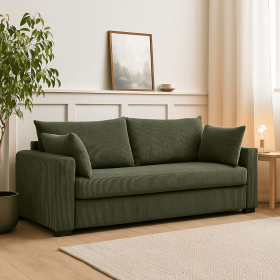 Coastal Haven Corduroy Sofa
