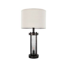 Table Lamps Set of 2 Farmhouse Bedside Nightstand Lamps with USB Ports