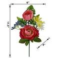 Mainstays 11.5-Inch Indoor Artificial Ranunculus Mix Pick, Fuchsia Color, Decorative Faux Flower Accent