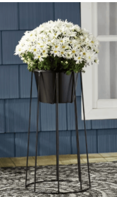 Mainstays 12" x 12" x 22" Black Metal Plant Stand