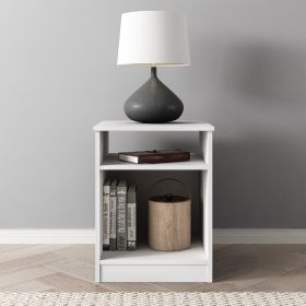 Ardent Open Shelf Nightstand, White