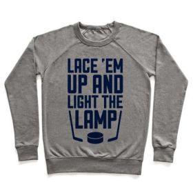 LACE 'EM UP AND LIGHT THE LAMP CREWNECK SWEATSHIRT