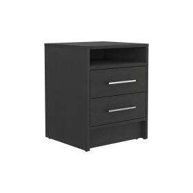 Leyva Nightstand, Two Drawers, Superior Top
