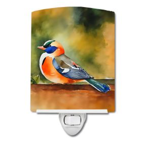 NEW Mandarin Duck Ceramic Night Light Compact, UL-Certified, Ideal for Bedroom, Bathroom, Nursery, Hallway, Kitchen, 6x4x3, Multicolor