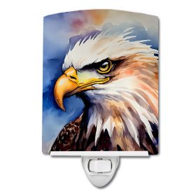 NEW Eagle Ceramic Night Light Compact, UL-Certified, Ideal for Bedroom, Bathroom, Nursery, Hallway, Kitchen, 6x4x3, Multicolor