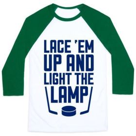 LACE 'EM UP AND LIGHT THE LAMP UNISEX CLASSIC BASEBALL TEE