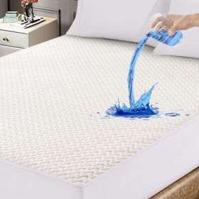 The bamboo fiber waterproof bed cover offers 360-degree all-round wrapping, anti-slip fit and comprehensive protection