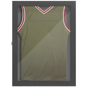 HOMCOM 23.5" x 31.5" UV-Resistant Sports Jersey Frame Display Case, Black